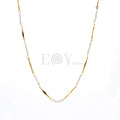 Collar Perlas Delicadas de Acero Dorado