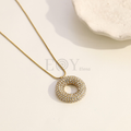 Collar circulo circonitas