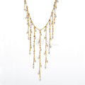 Collar cascada multiple con perlas