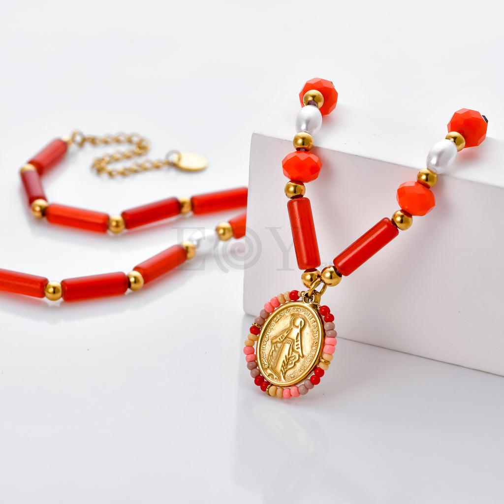 Collar Virgen Milagrosa color