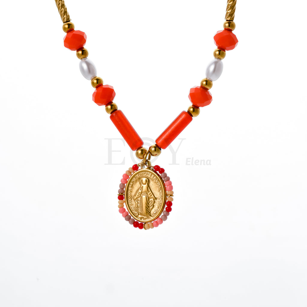 Collar Virgen Milagrosa color