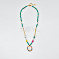 Collar Virgen Milagrosa cadena piedra