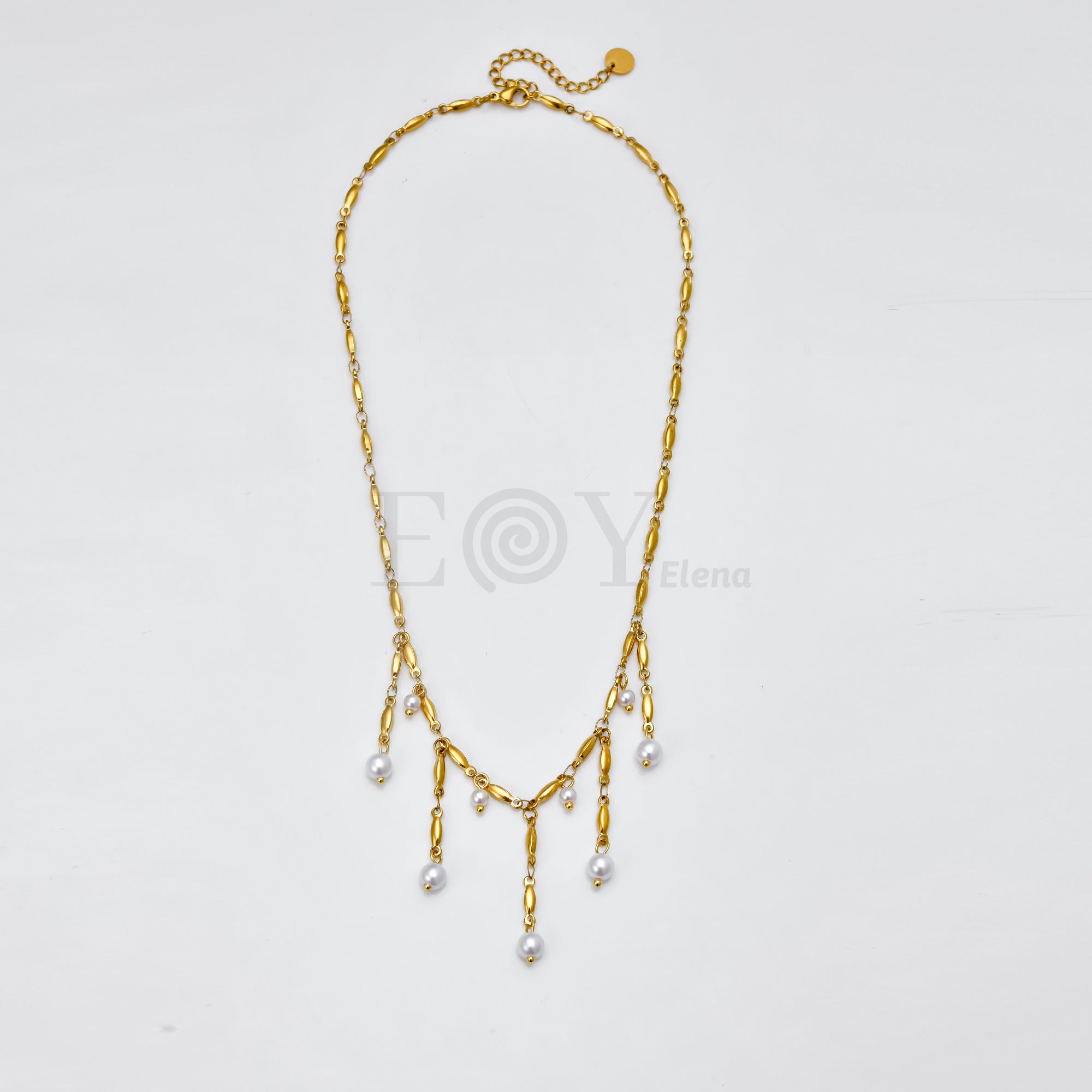 Collar cascada perlas