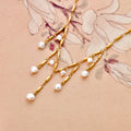 Collar cascada perlas