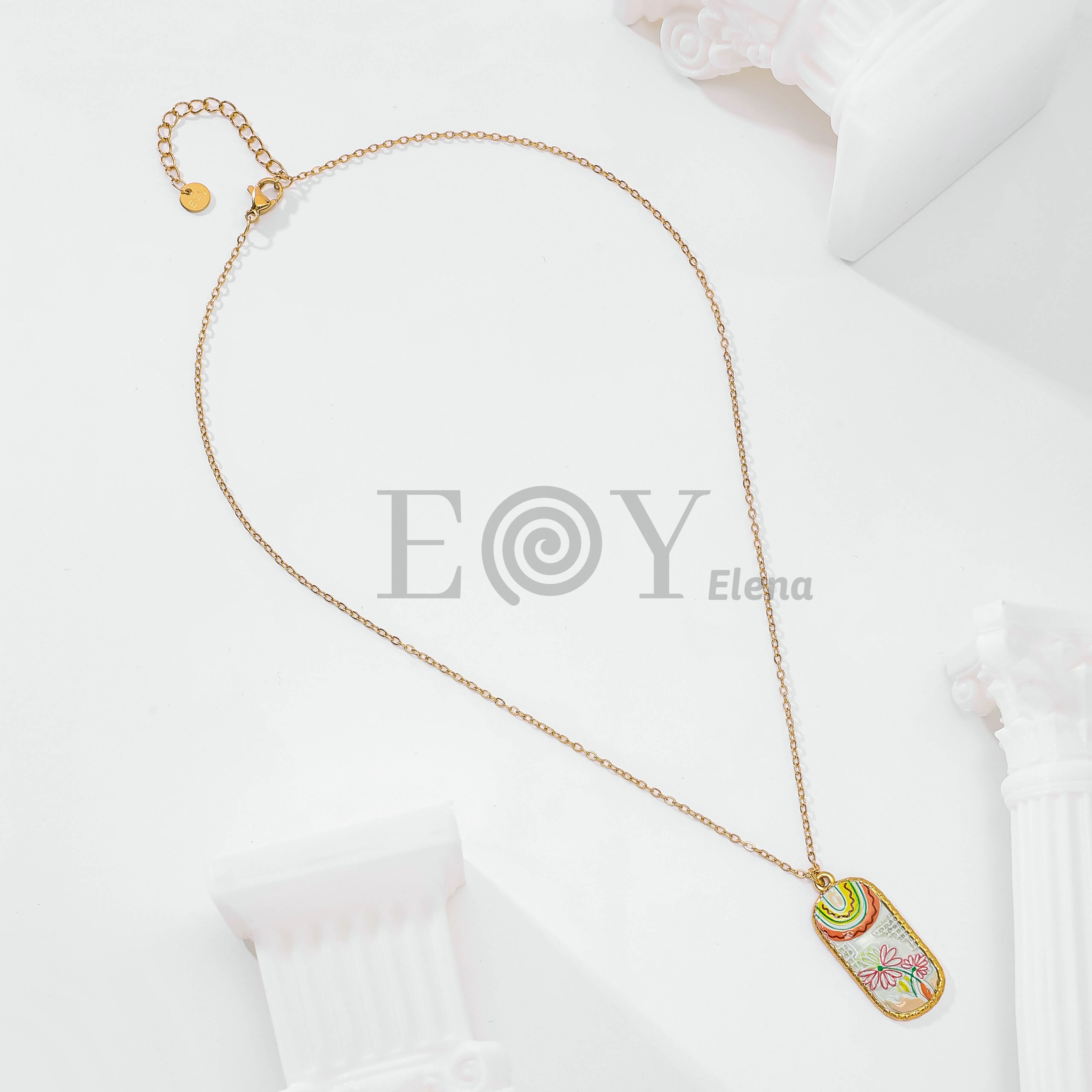 Collar flor colores