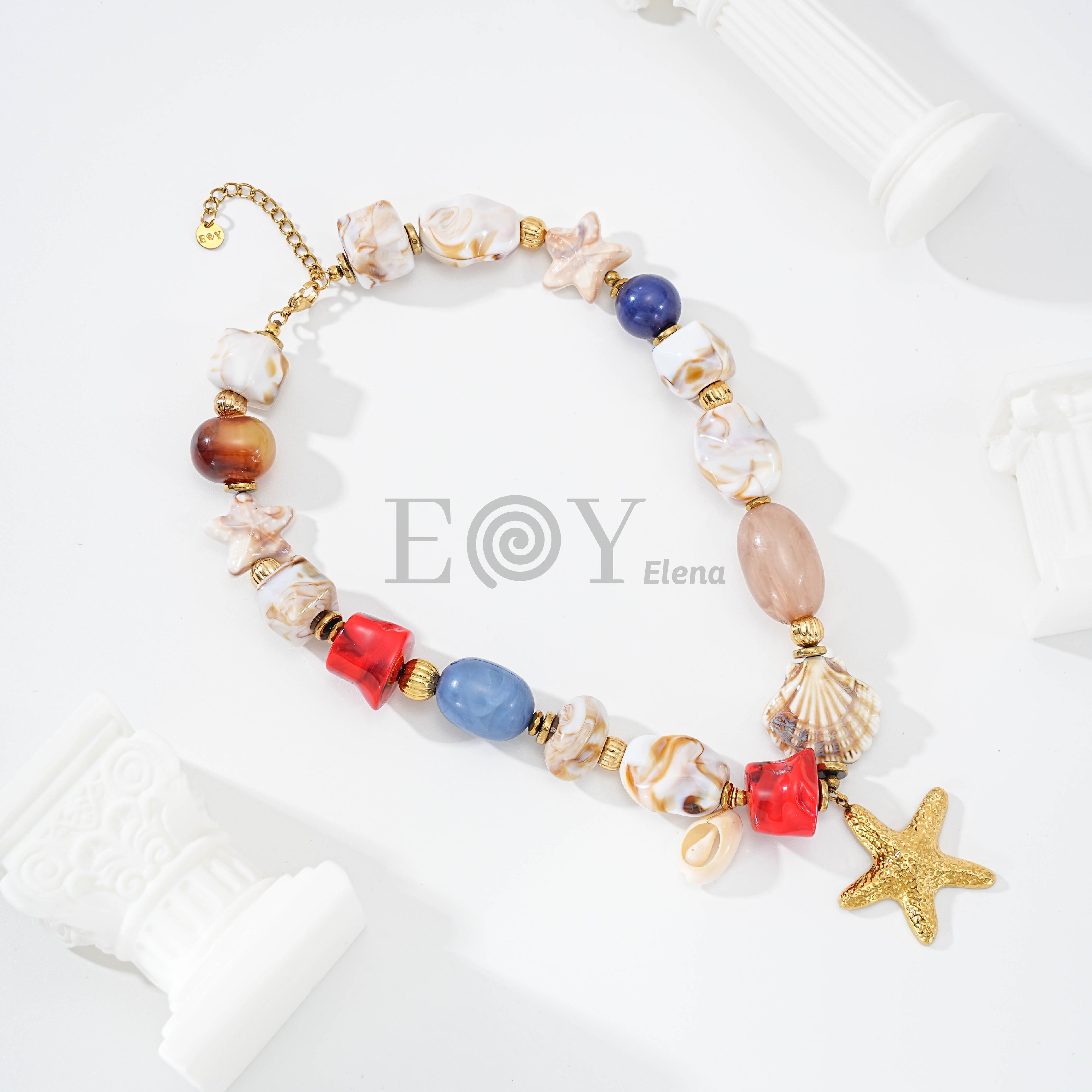 Collar Marina Multicolor con Estrella de Mar