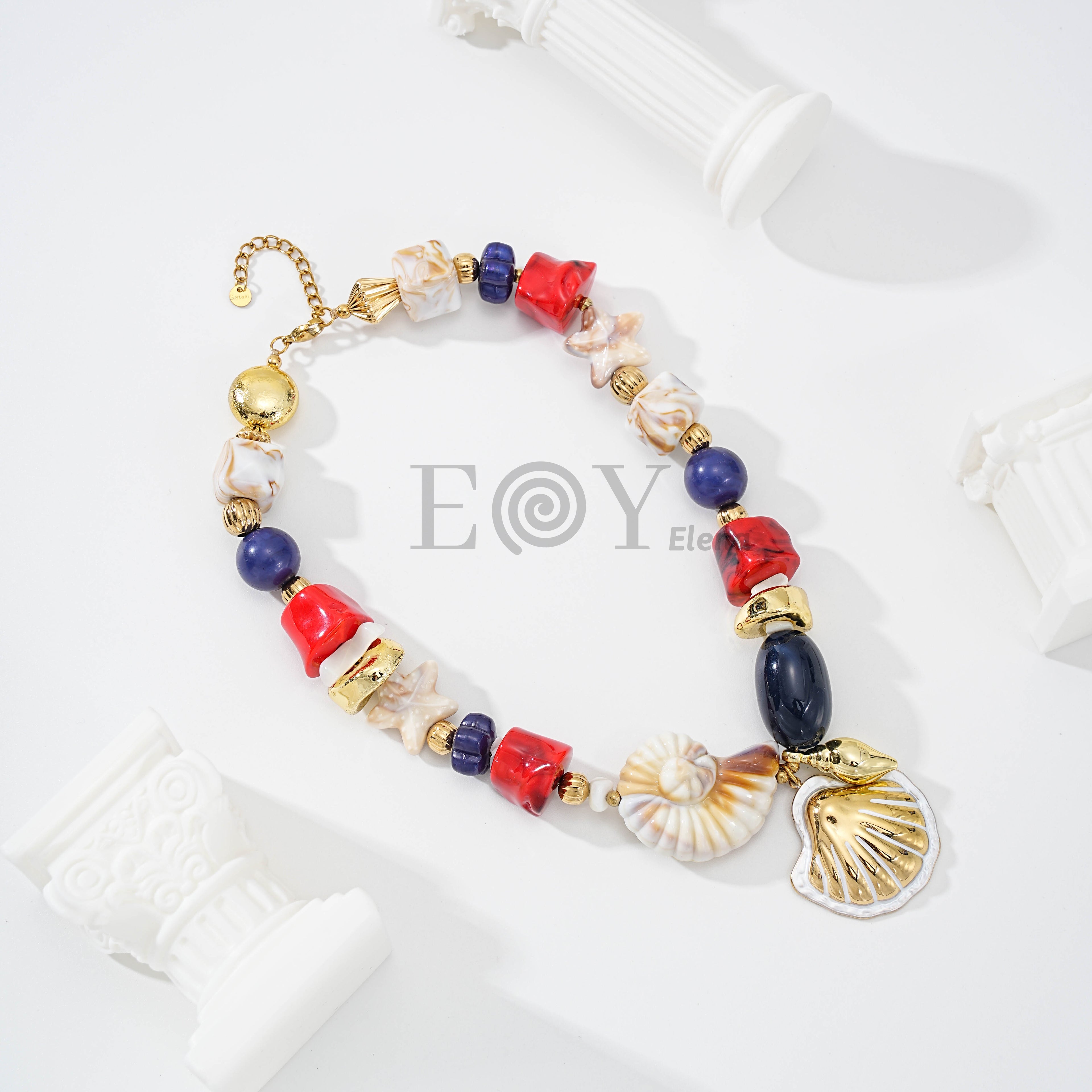 Collar Océano Mediterráneo con Conchas