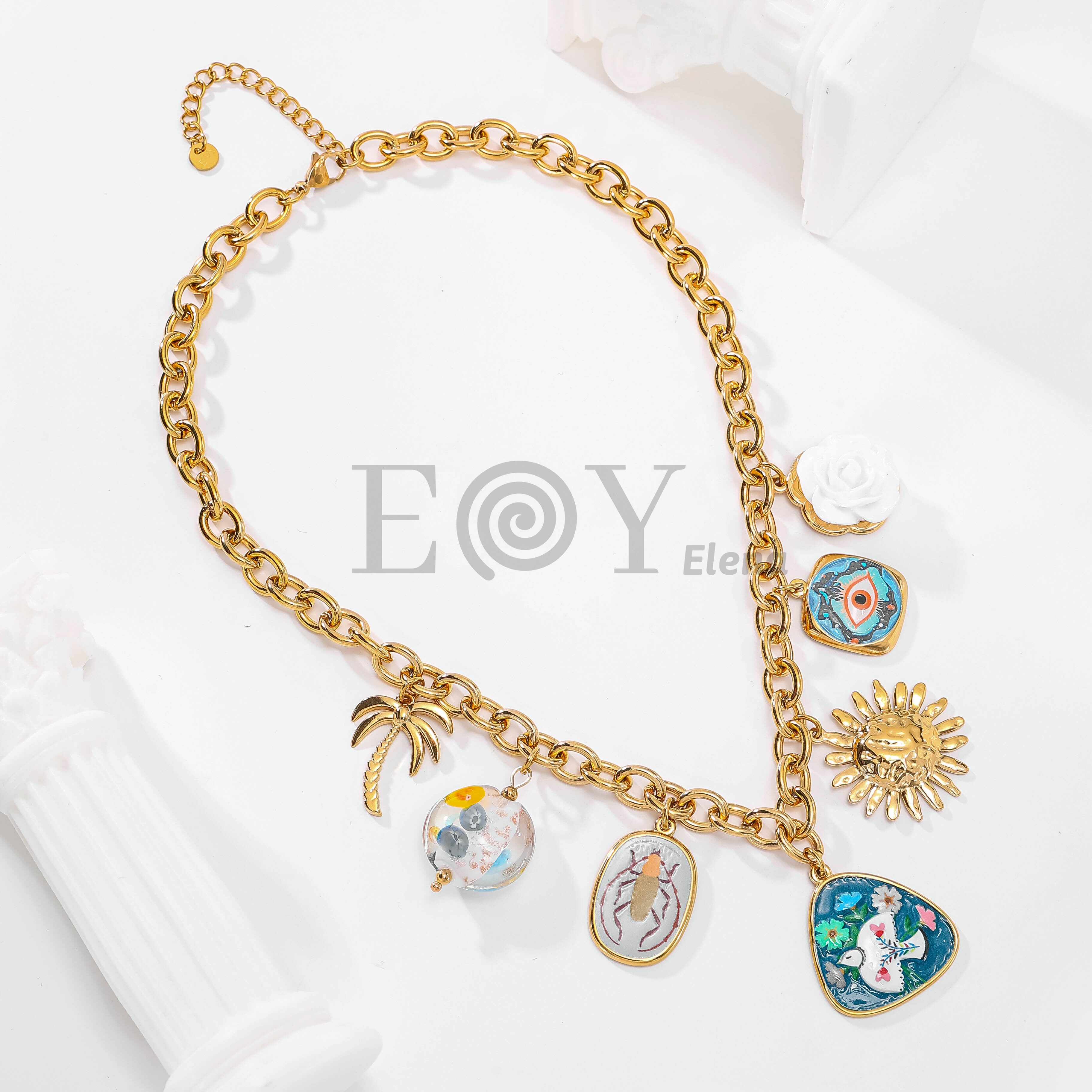 Collar charms grandes