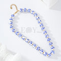 Collar bolas con flores