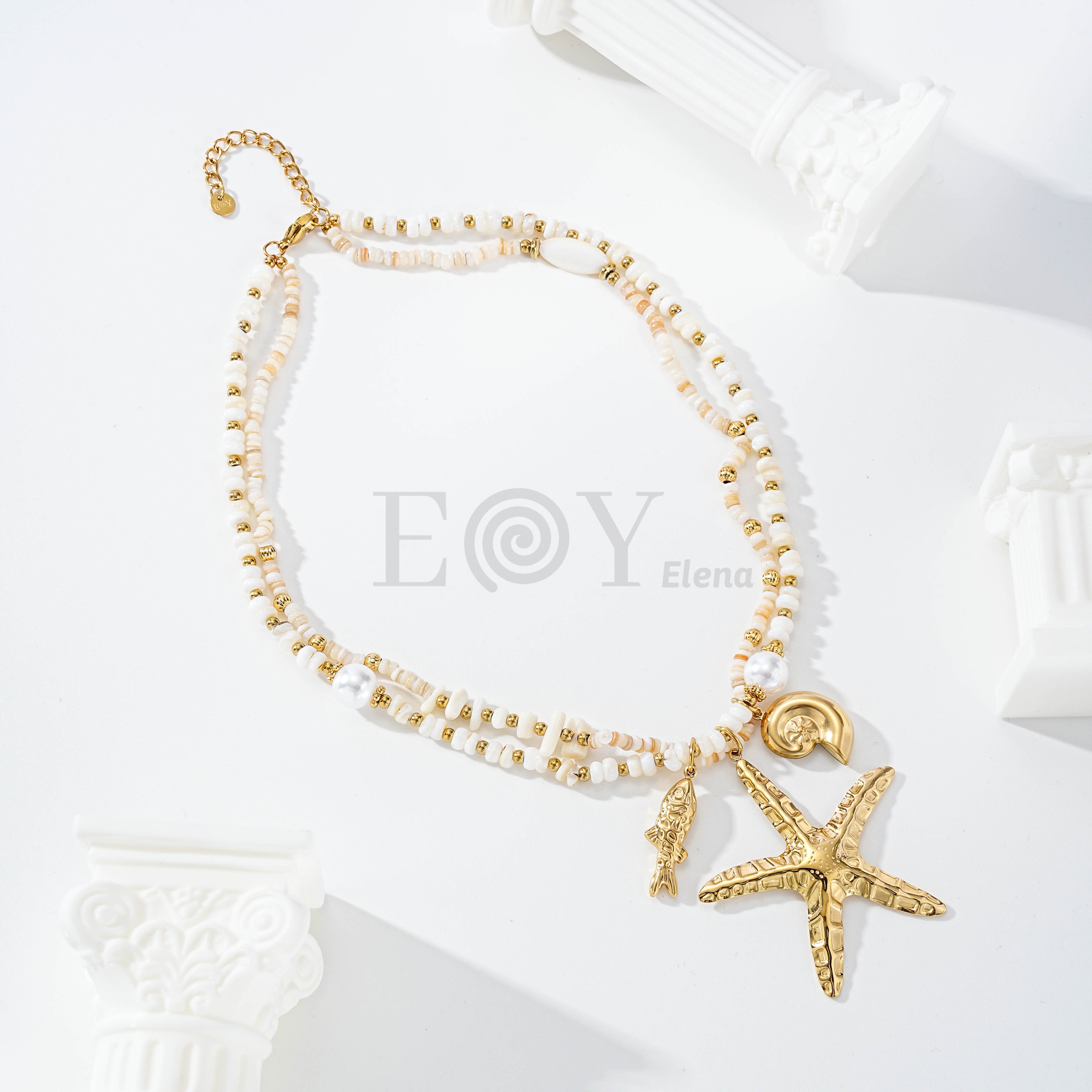 Collar Marina Perla y Estrella de Mar