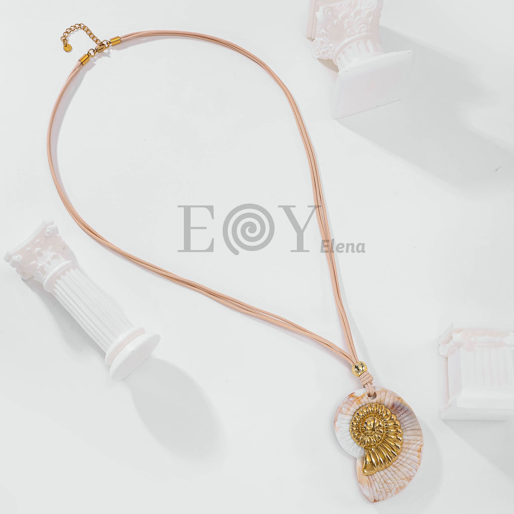 Collar cuerda y caracol