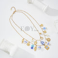 Collar Doble Cadena Talavera Azul