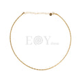 Collar choker con textura acero