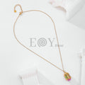 Collar con bola piedras