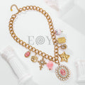 Collar con charm perlas y variado
