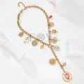 Collar largo con charms
