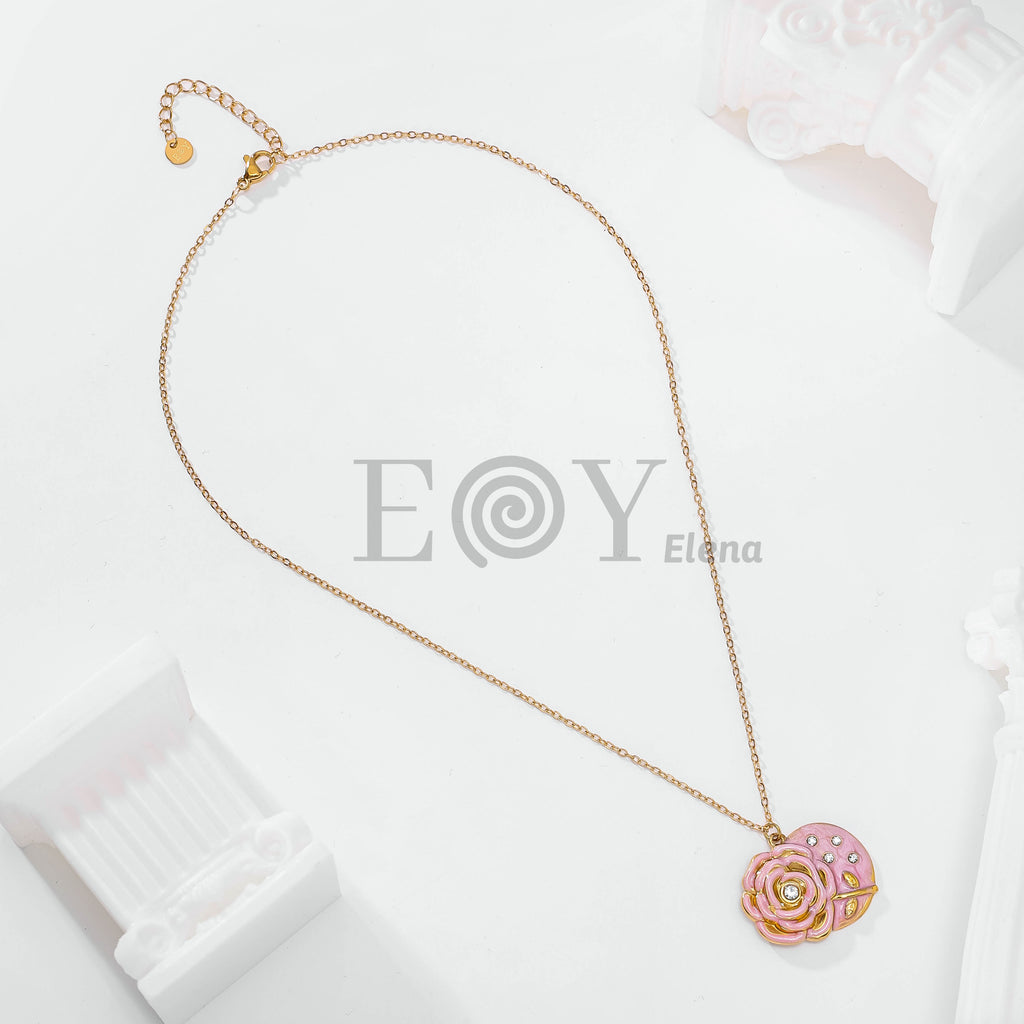 Collar rosa colores