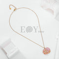 Collar rosa colores