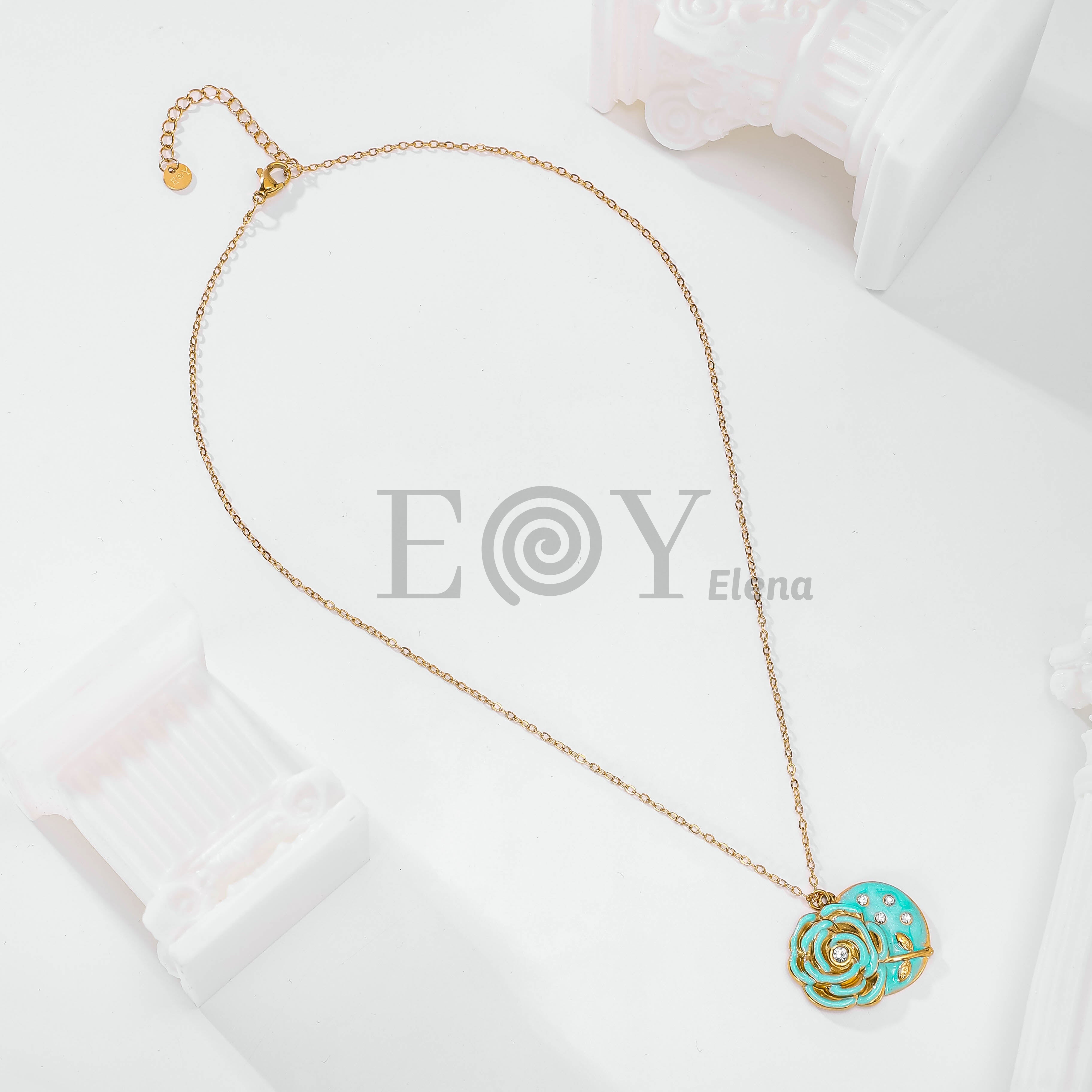 Collar rosa colores