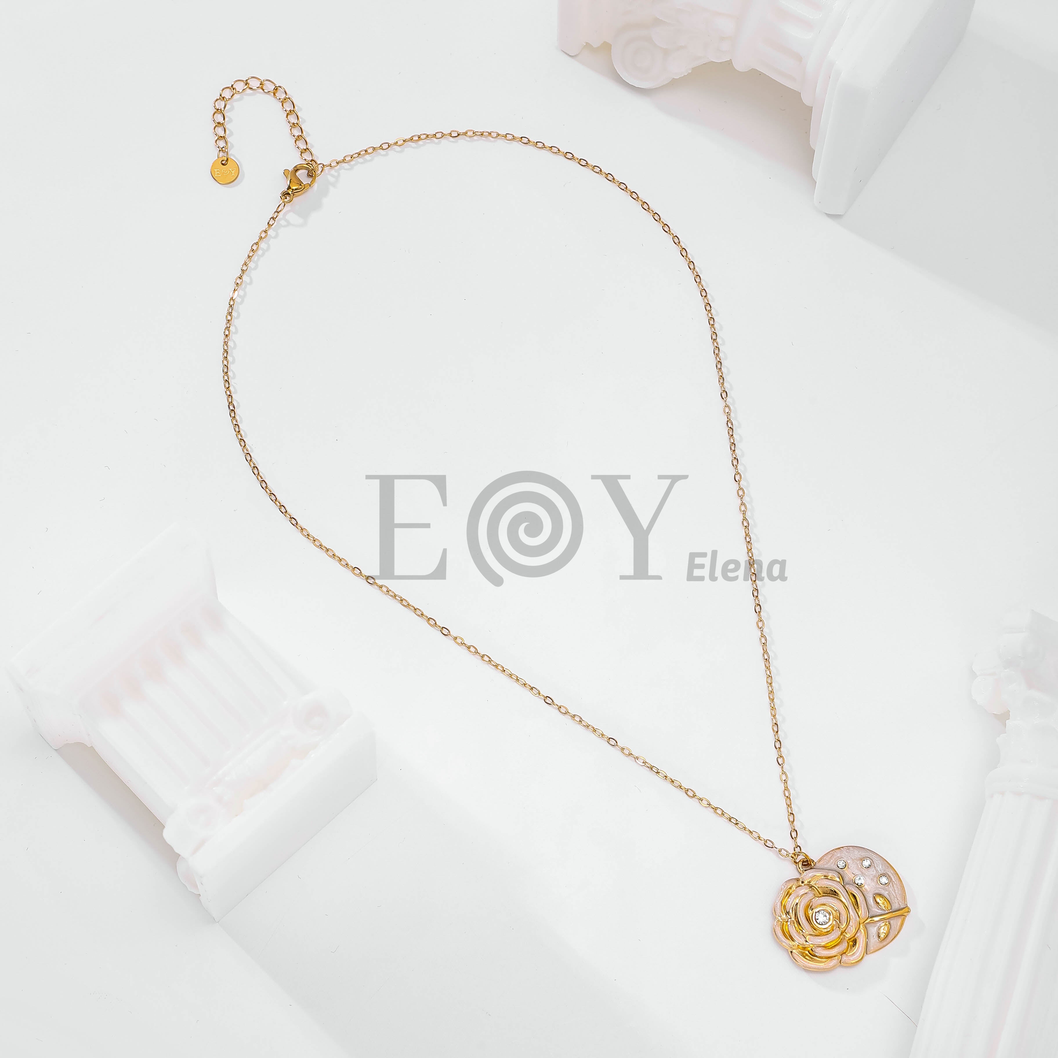 Collar rosa colores