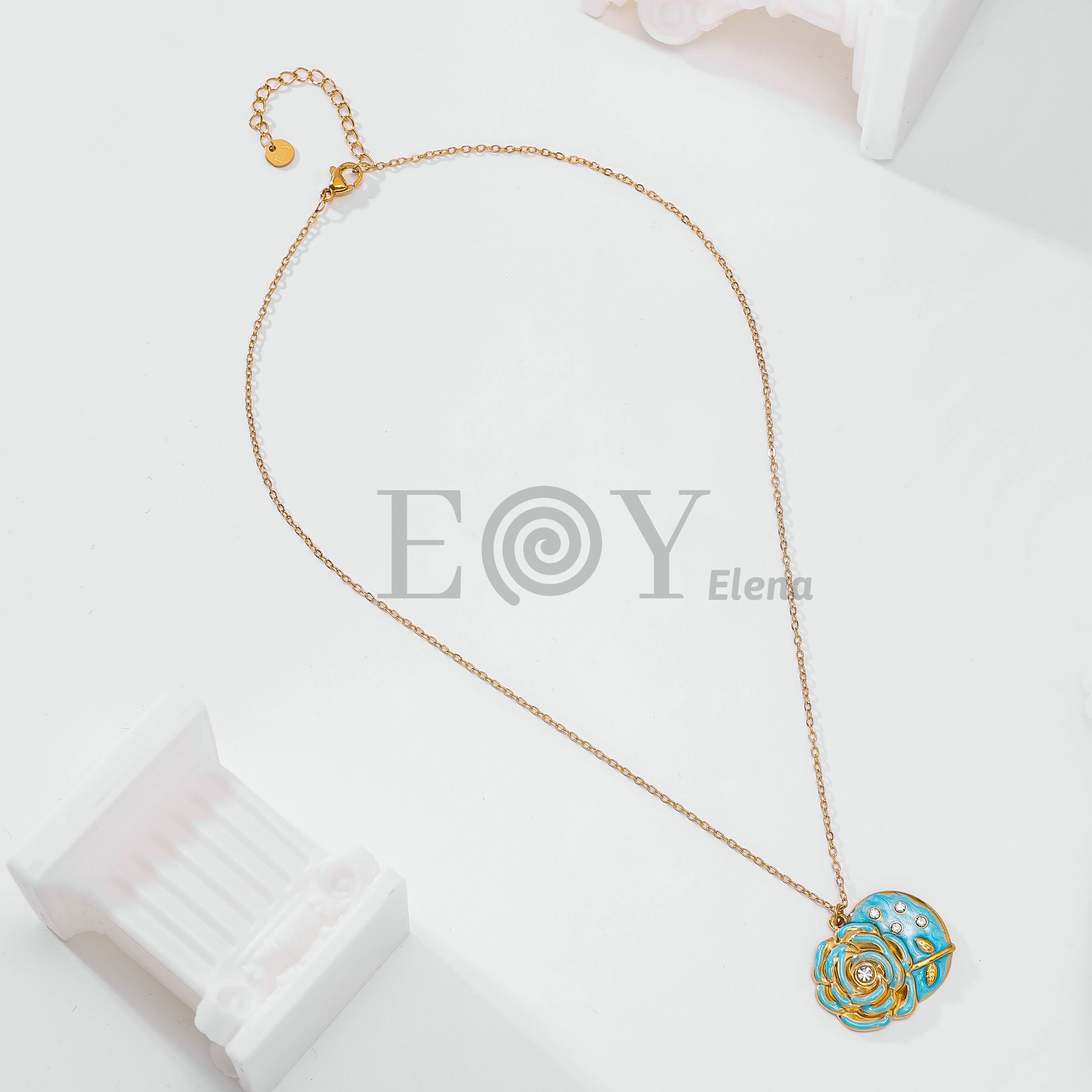 Collar rosa colores