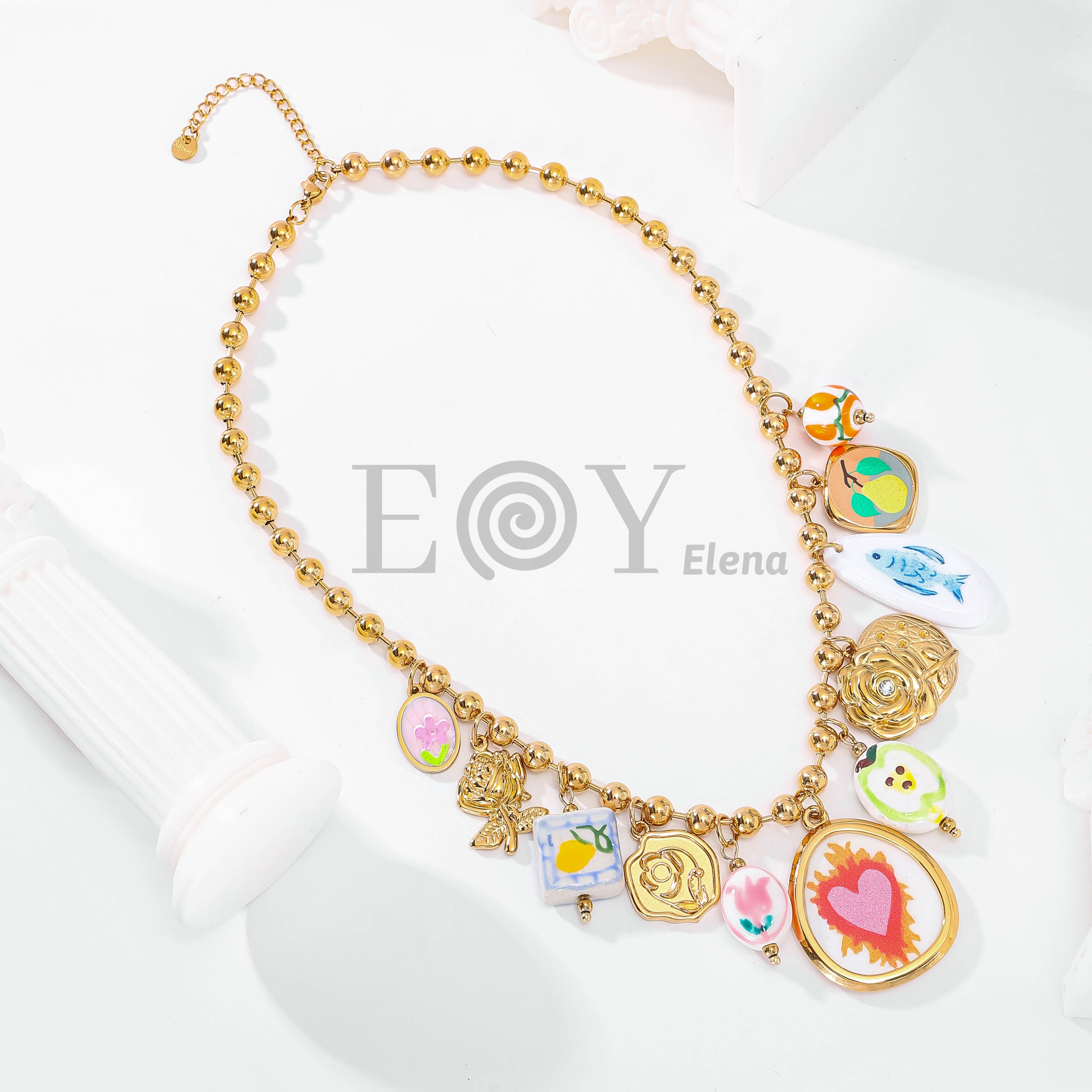 Collar charms colores