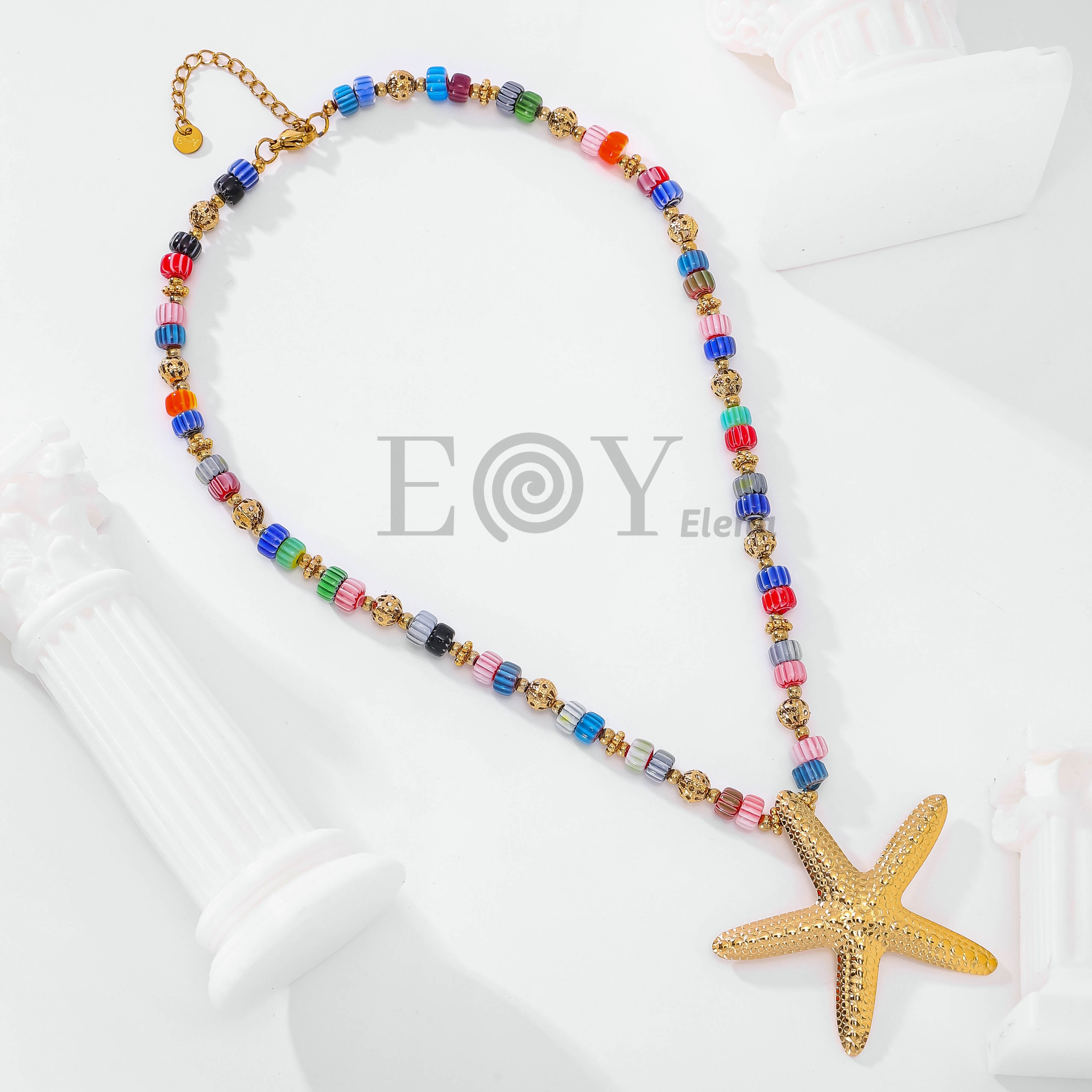 Collar bolas y estrella de mar
