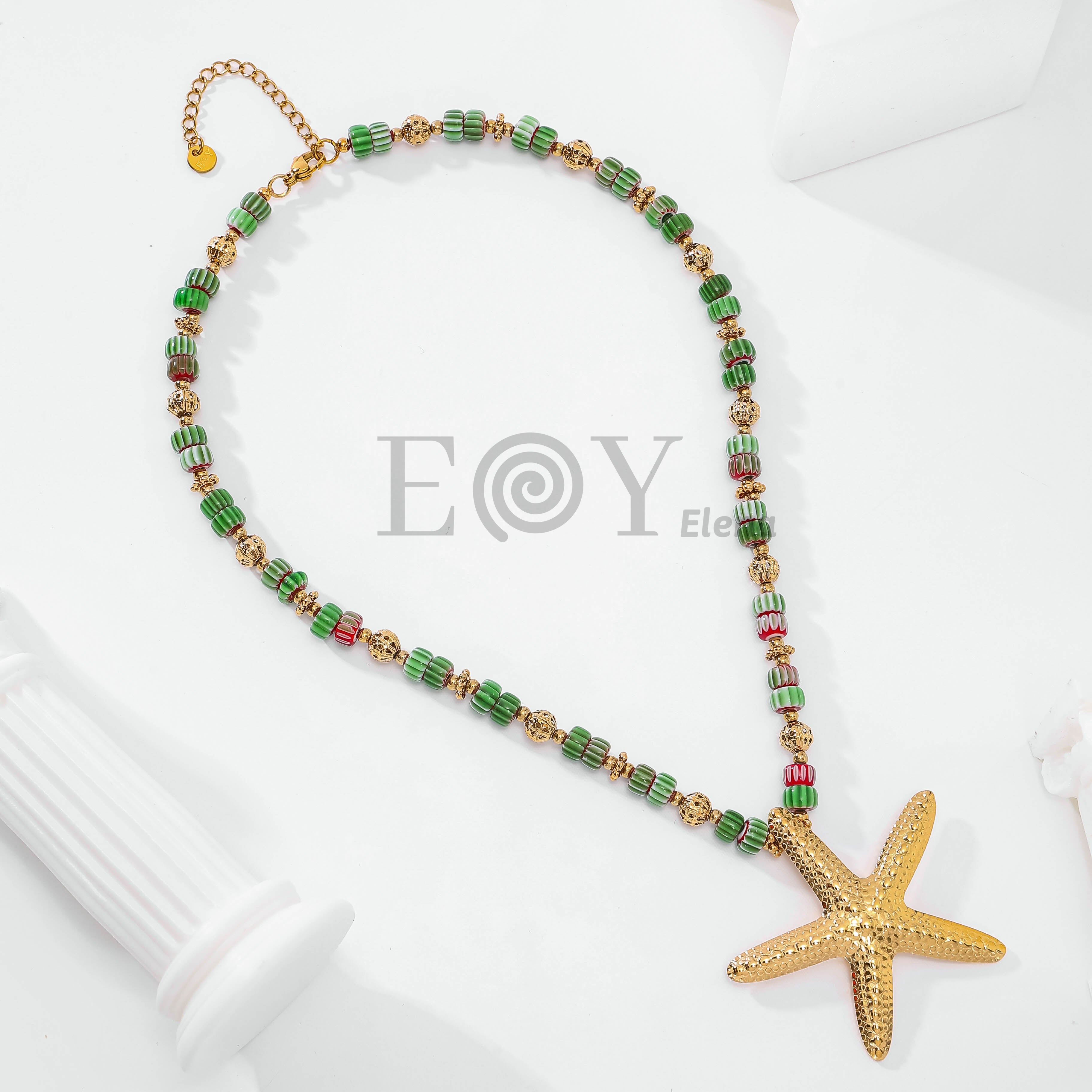 Collar bolas y estrella de mar