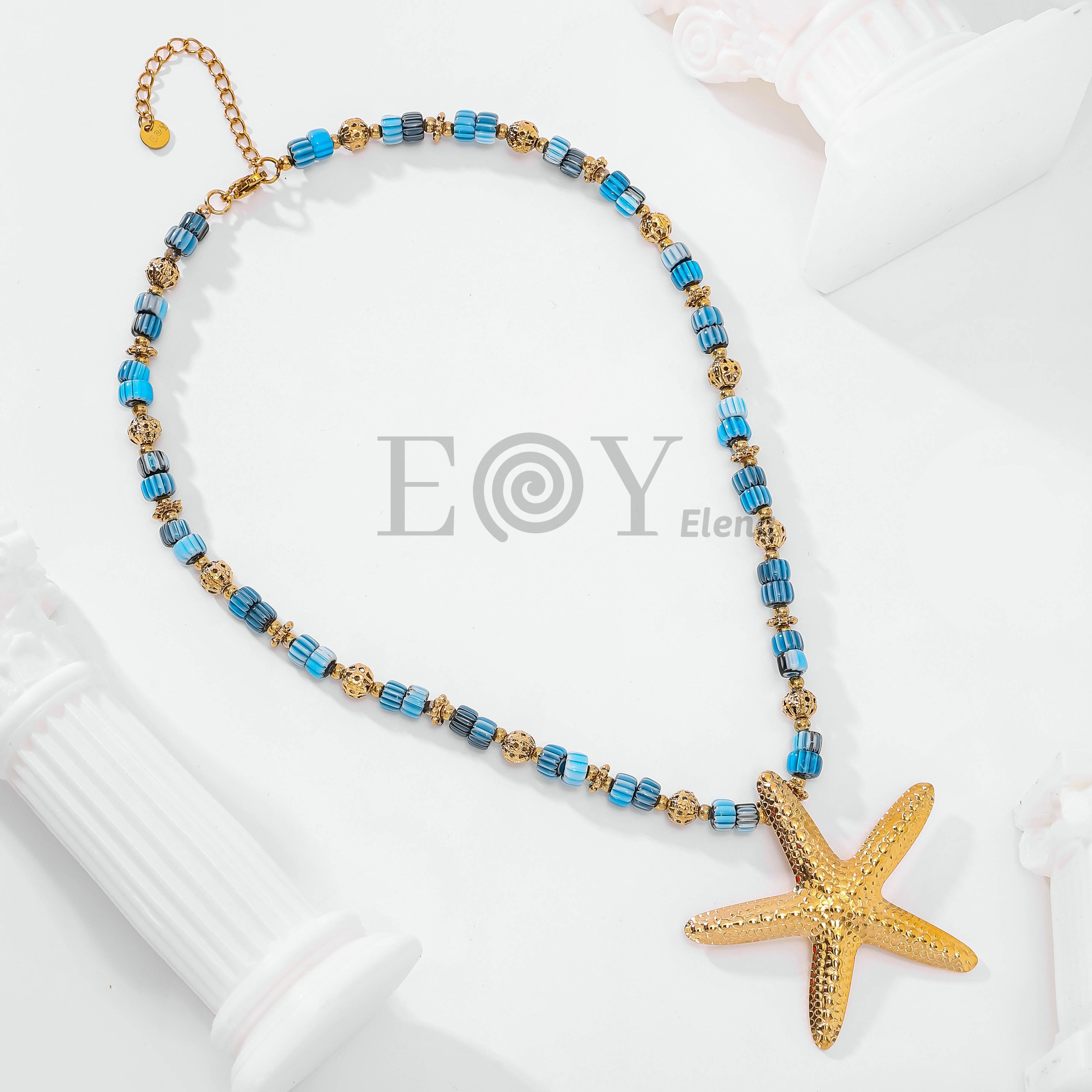 Collar bolas y estrella de mar