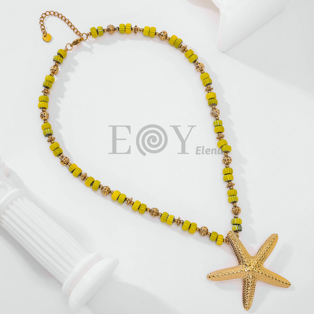 Collar bolas y estrella de mar