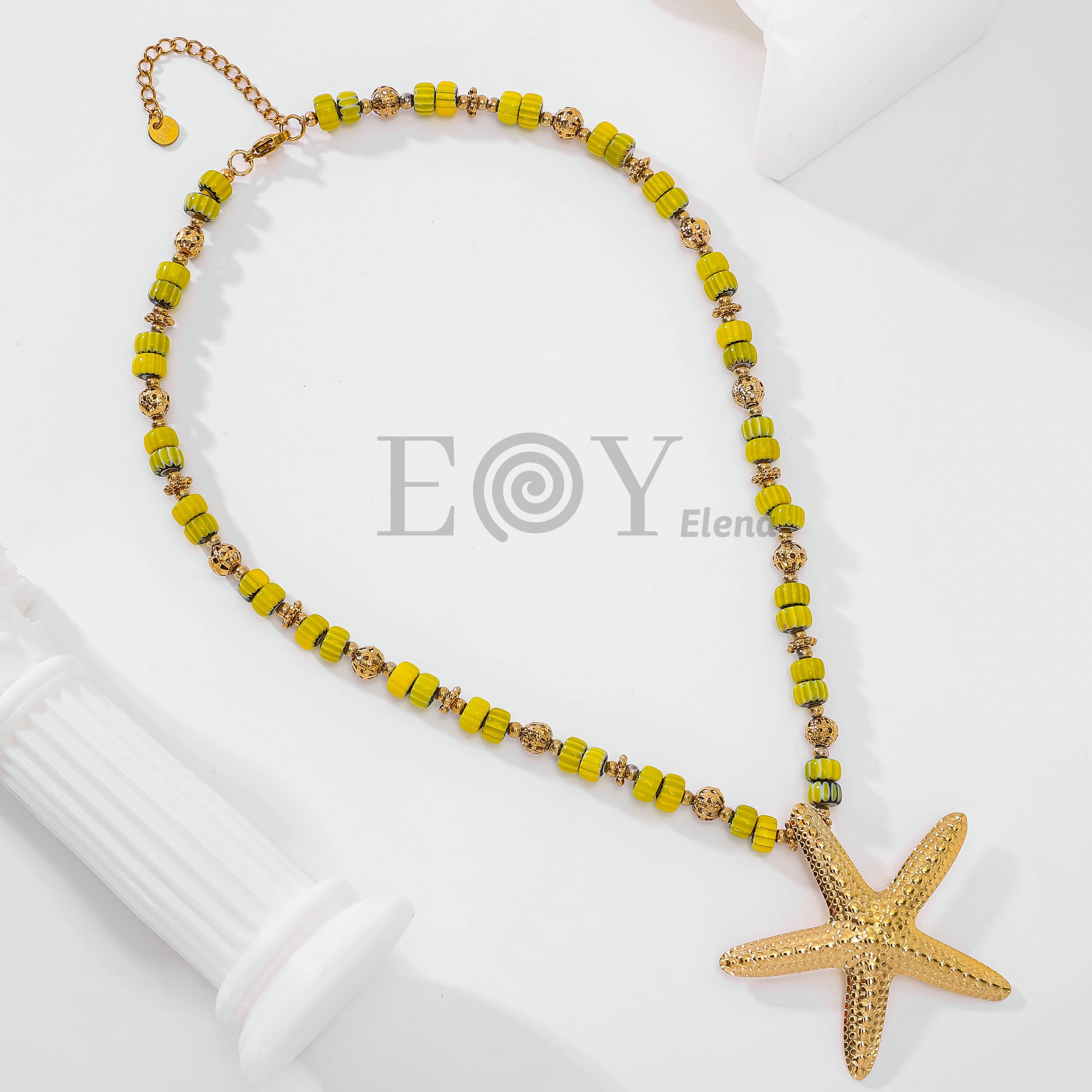 Collar bolas y estrella de mar