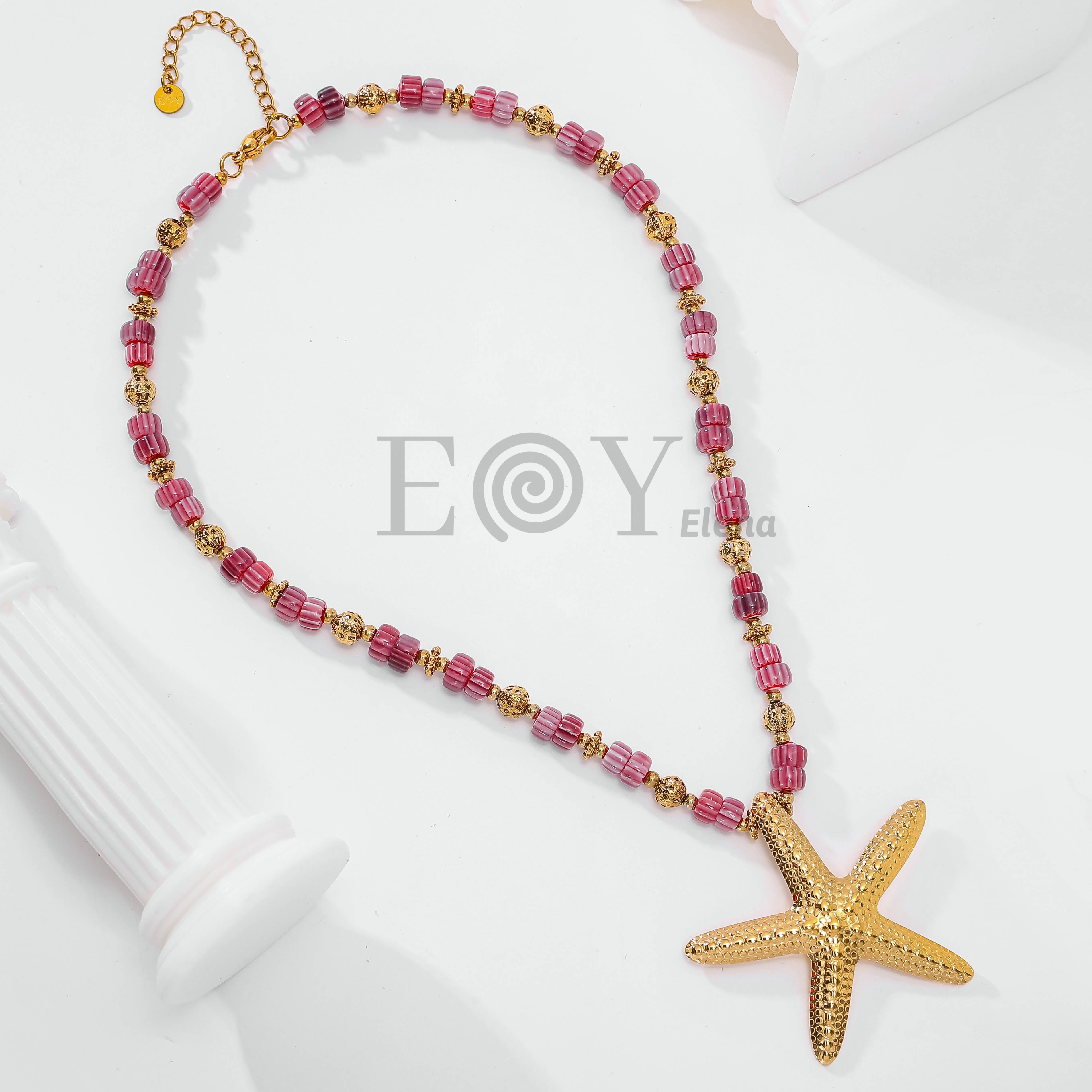 Collar bolas y estrella de mar