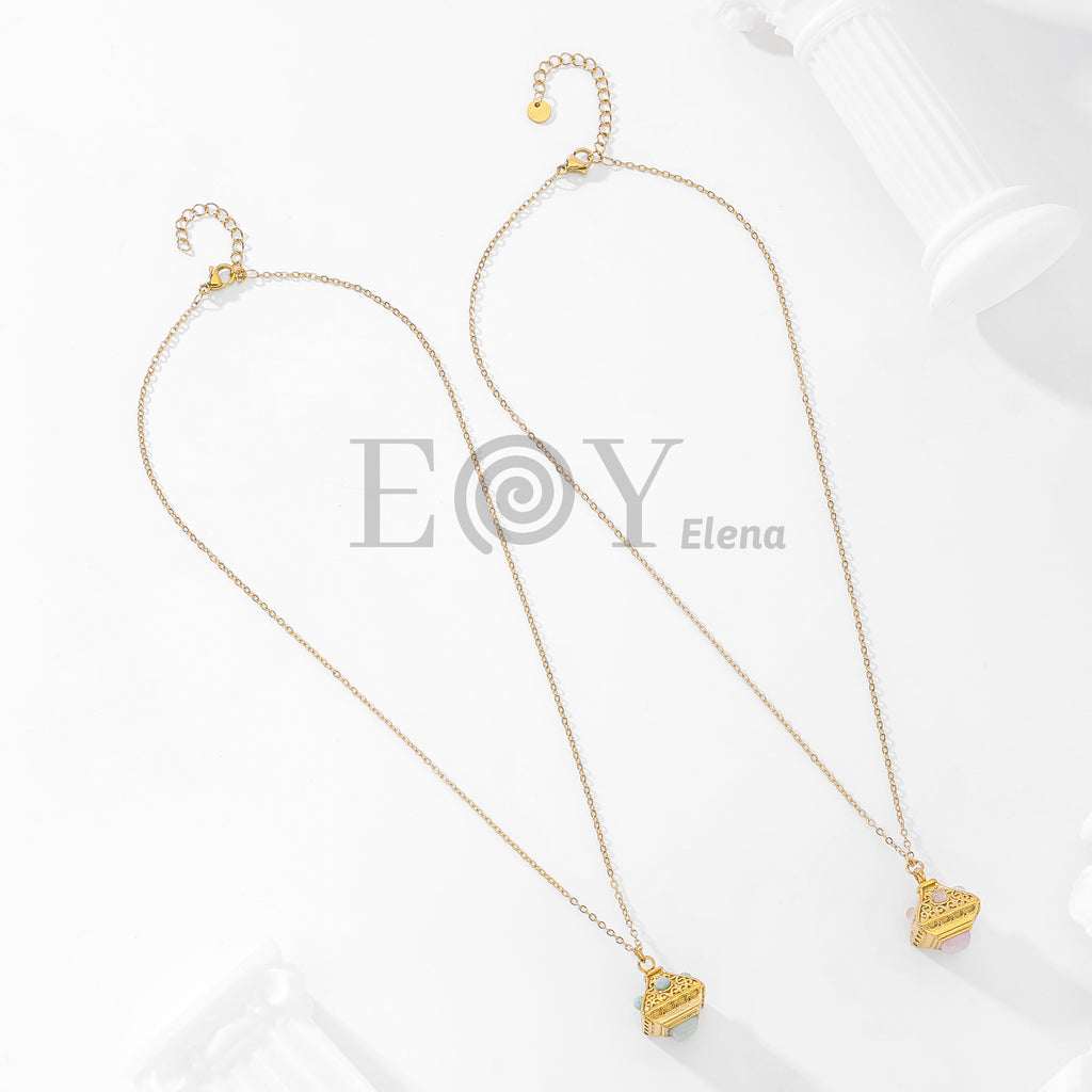 Collar piedra color