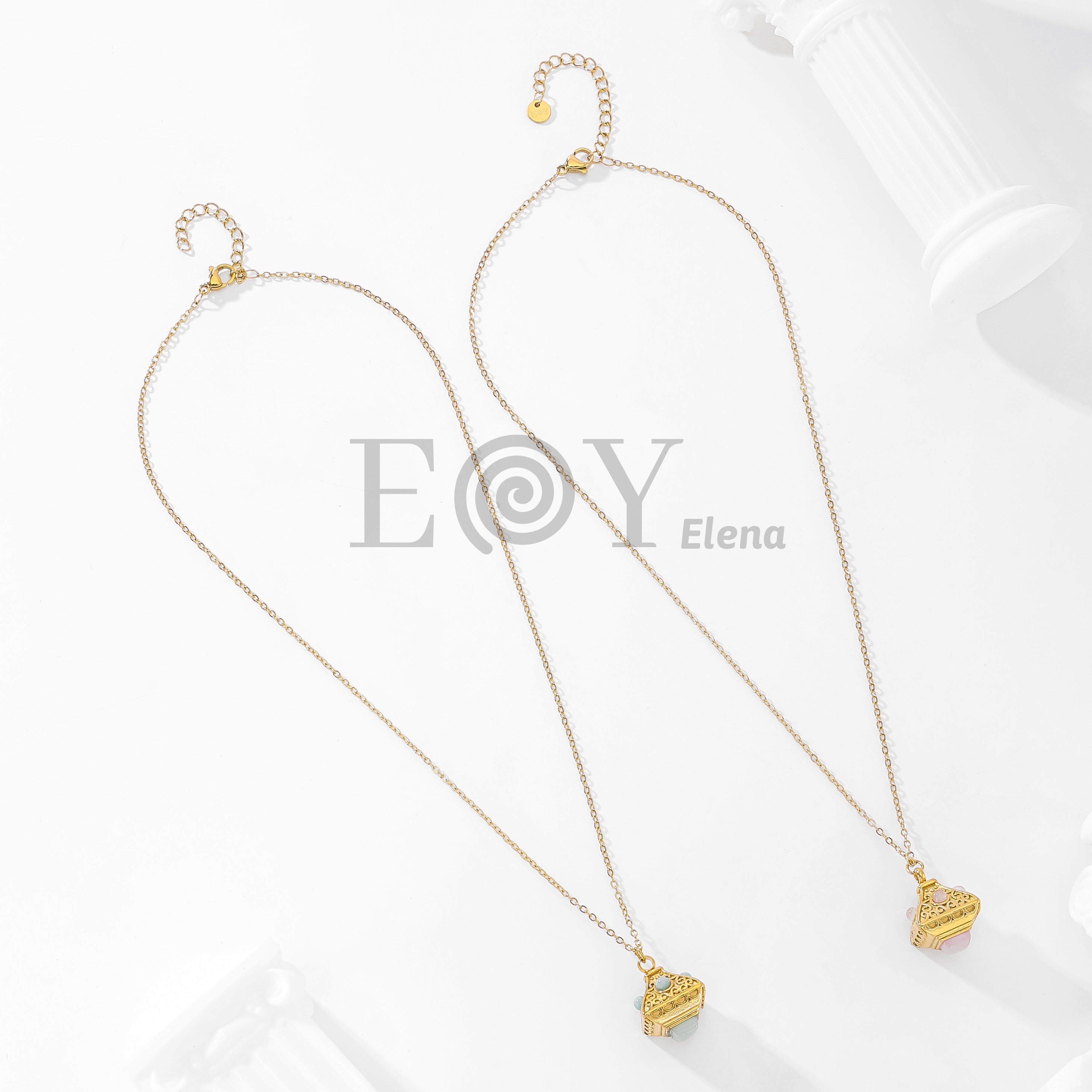 Collar piedra color