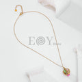 Collar con piedras colores