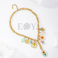 Collar con charms hilo