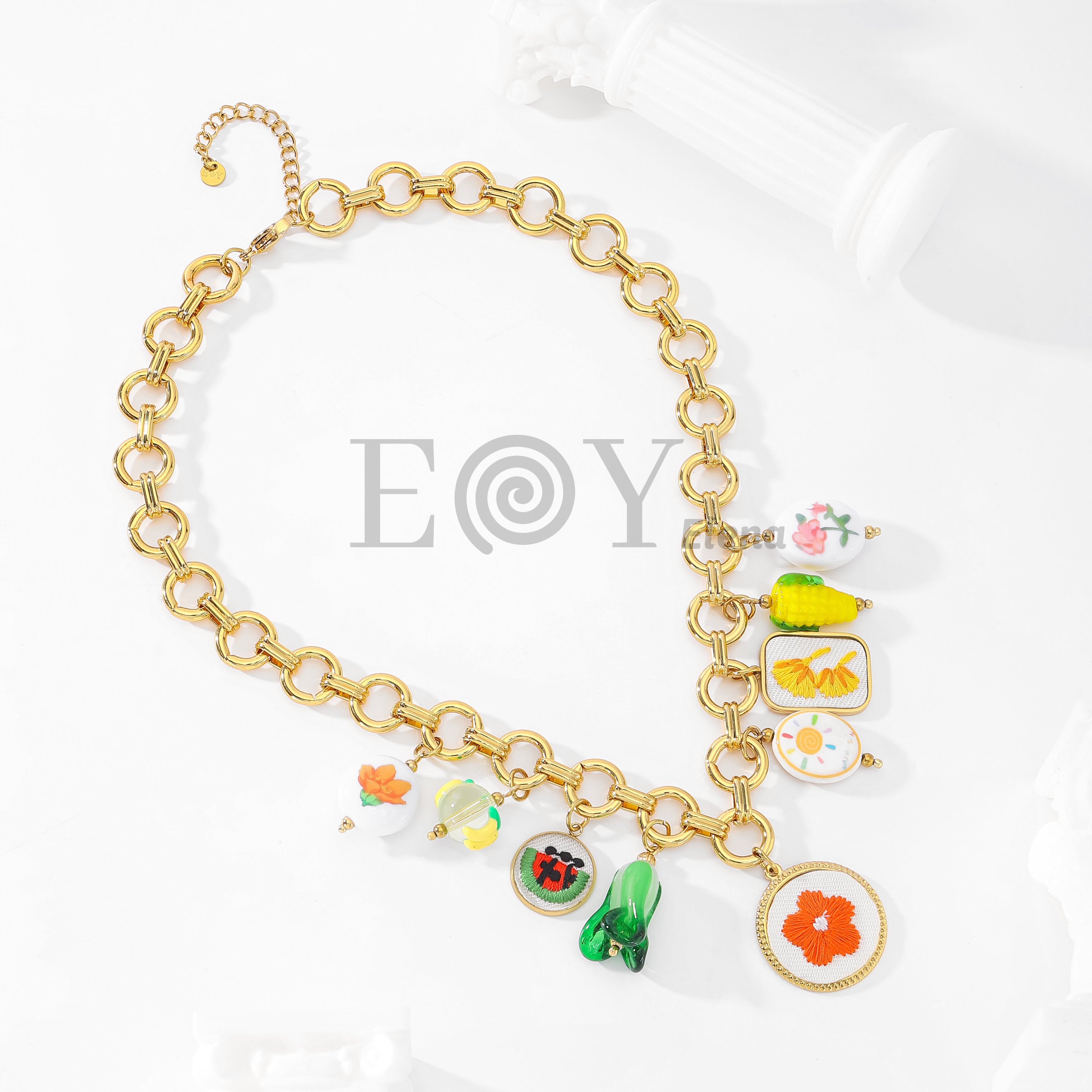 Collar charms colores