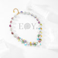 Collar bolas colores