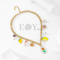 Collar charms flores