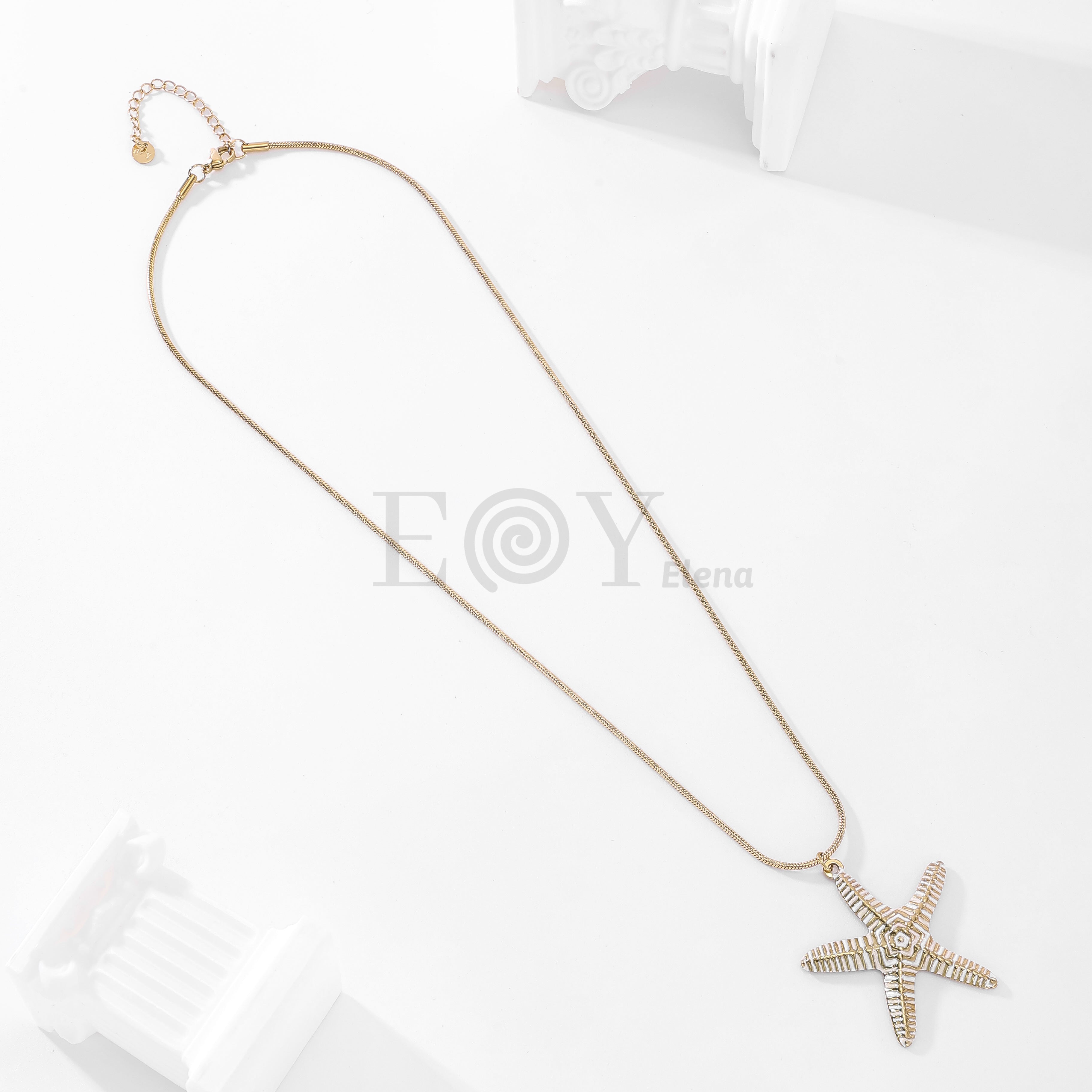 Collar estrella de mar rayas