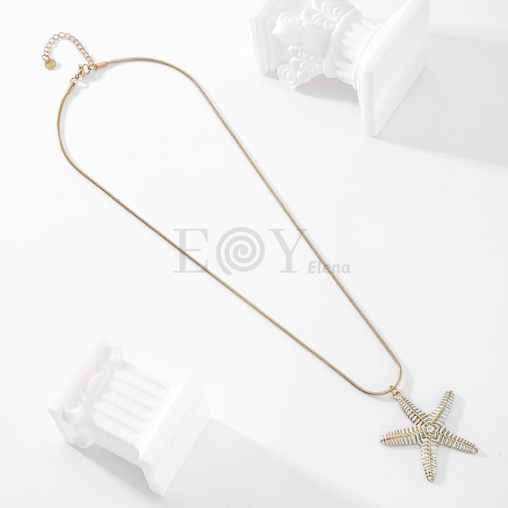 Collar estrella de mar rayas