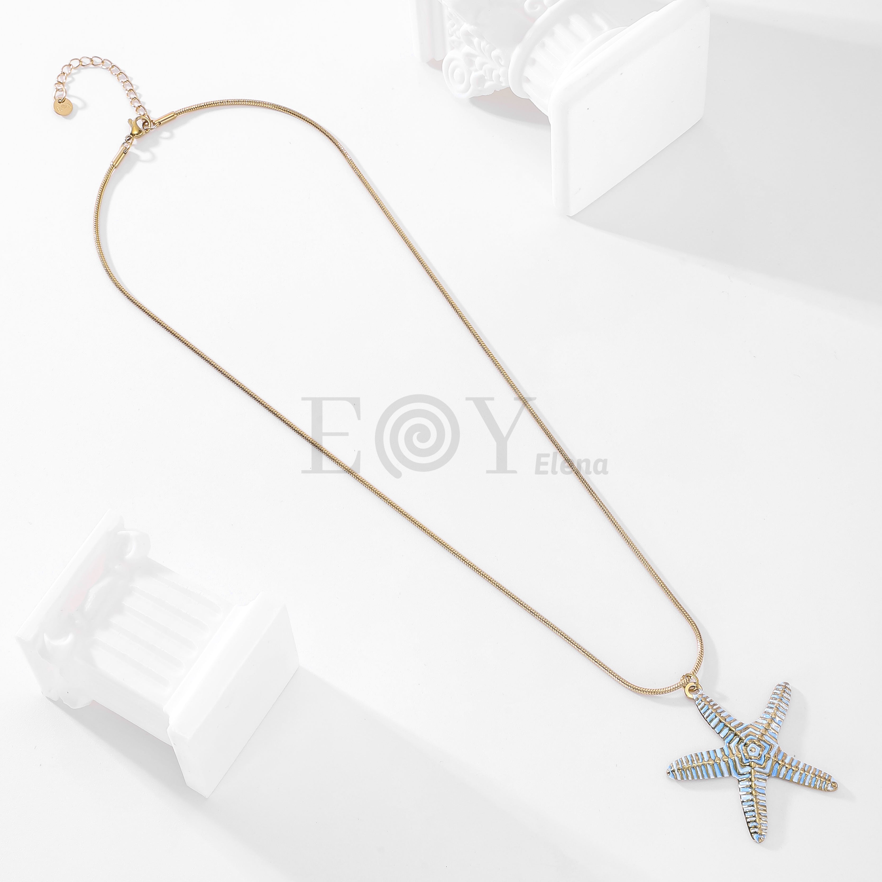 Collar estrella de mar rayas