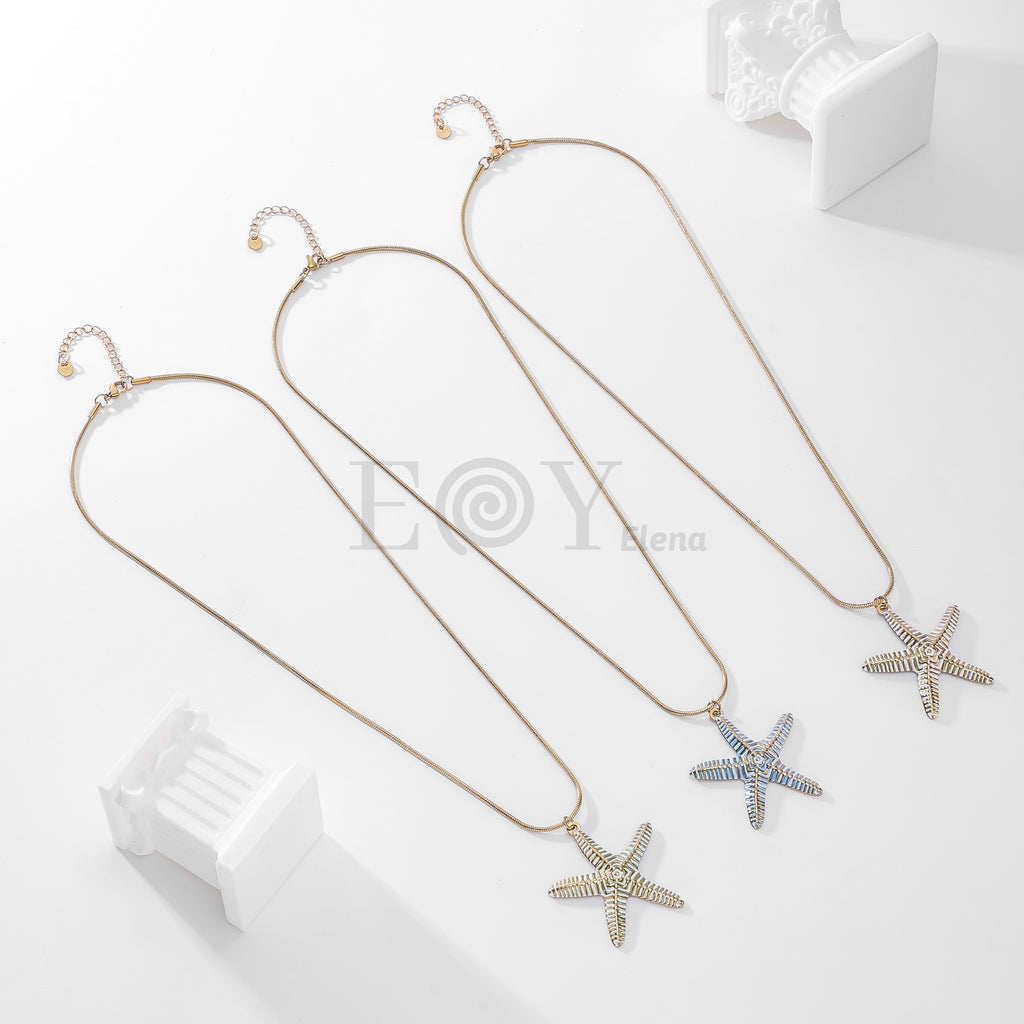 Collar estrella de mar rayas