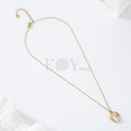 Collar corazón con circonitas