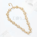 Collar flores circonitas