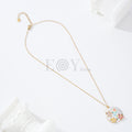 Collar chapa de flores