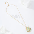 Collar concha verde