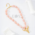 Collar piedras colores con cabeza toro