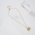 Elephants with Zirconia Necklace