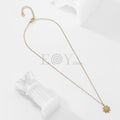 Collar flor circonitas